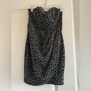 Silver cheetah print superdown dress